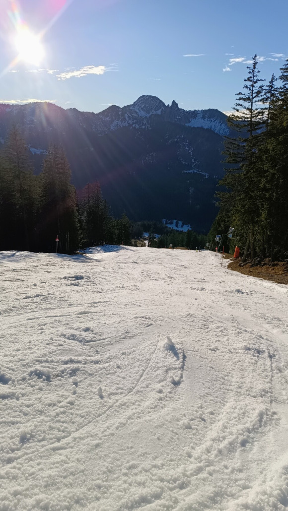 Suttenabfahrt hielt tapfer durch, allerdings war heute auch wenig los.