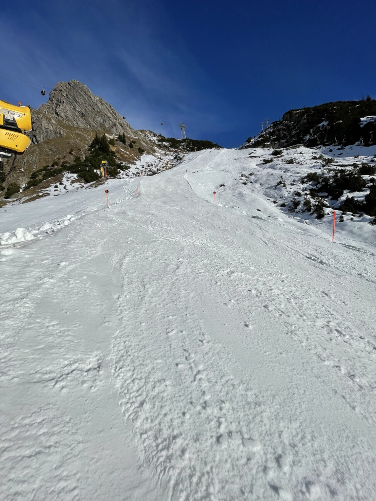 Sonngehren langsam Braun und Fels.