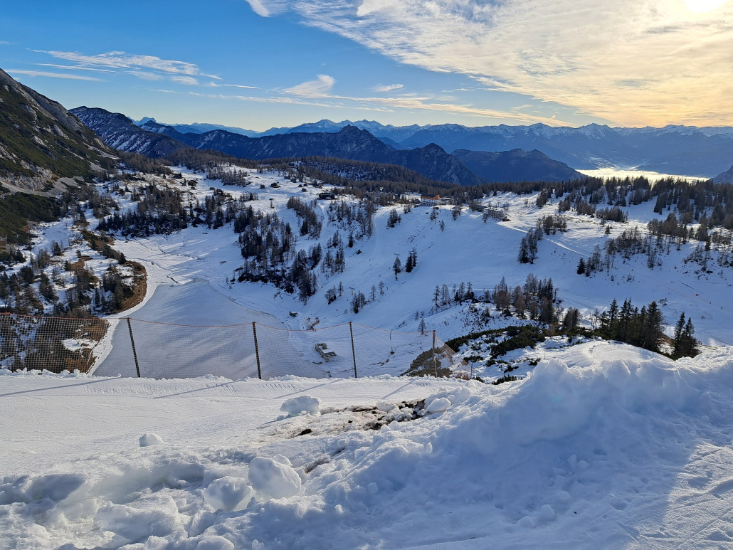 Blick zu den Großseeliften um 09:50