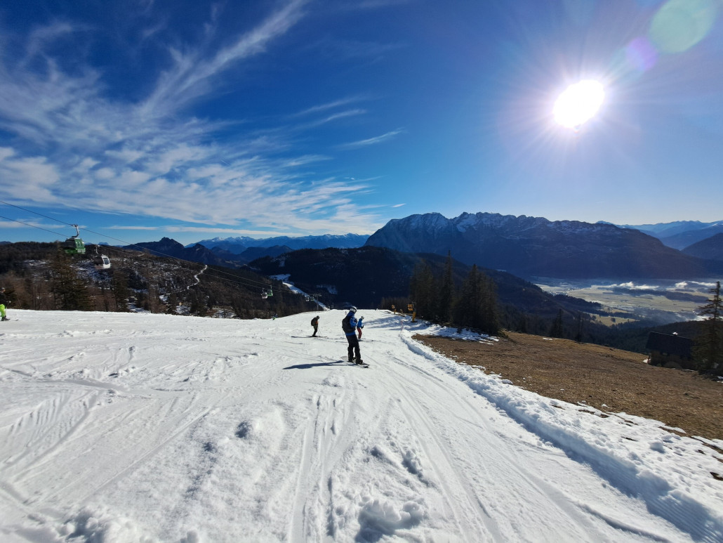 Piste 27 (rot) um 11:40