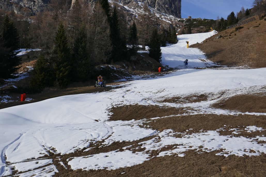 Nur 1 von 3 Pisten offen an der Pale KSB