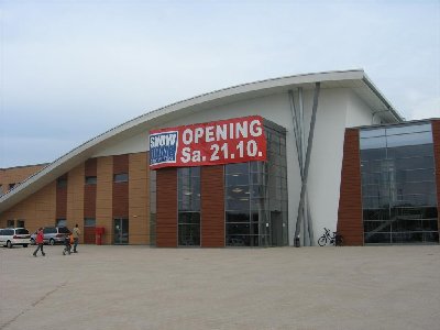 Die Front des Eingangs