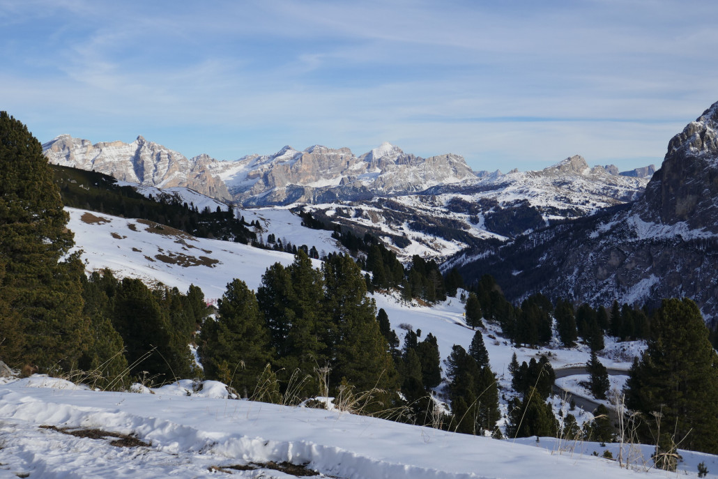 Blick zurück nach Corvara / Alta Badia