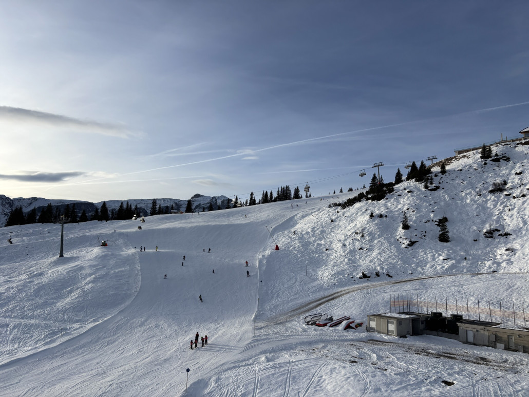 Piste 1 - immer am stärksten frequentiert