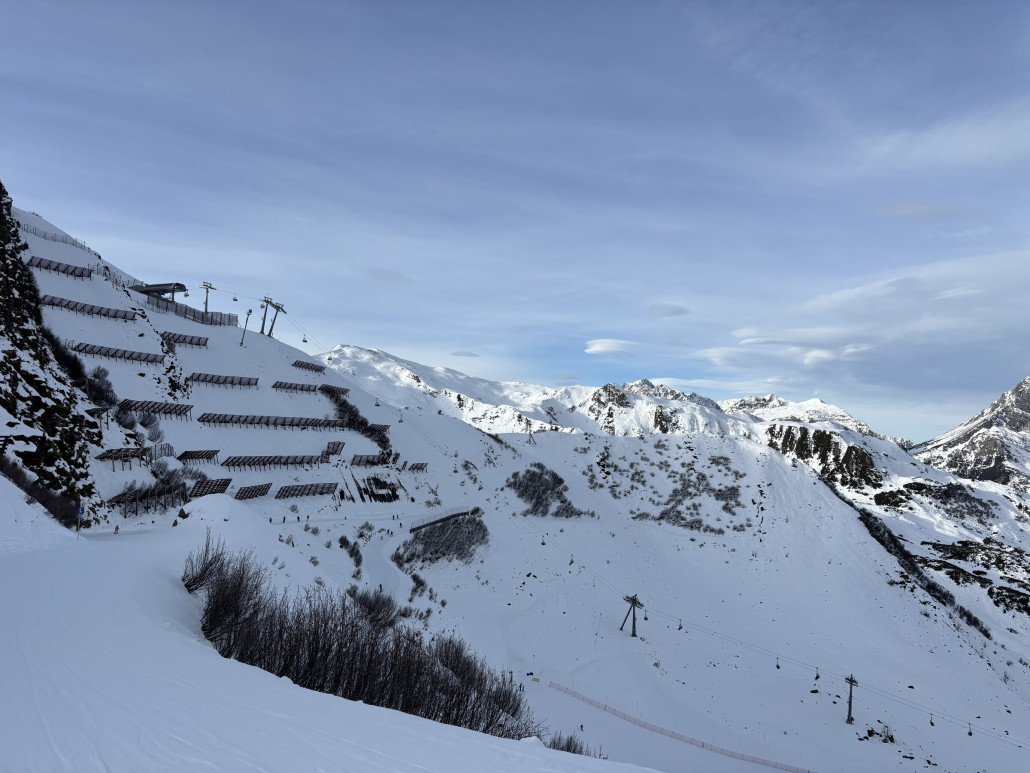 Aussergolm auch schon auf - schmal halt und nur über den Tunnel zurück
