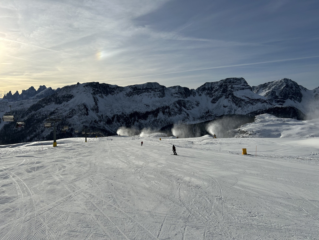 Überall wurde kräftig beschneit