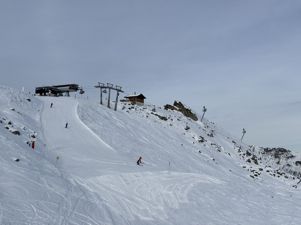 Blick zur Madrisella aus der Schwarzköpflebahn