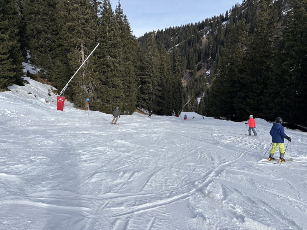 Die Piste im Nova Tal war dann eher weich…