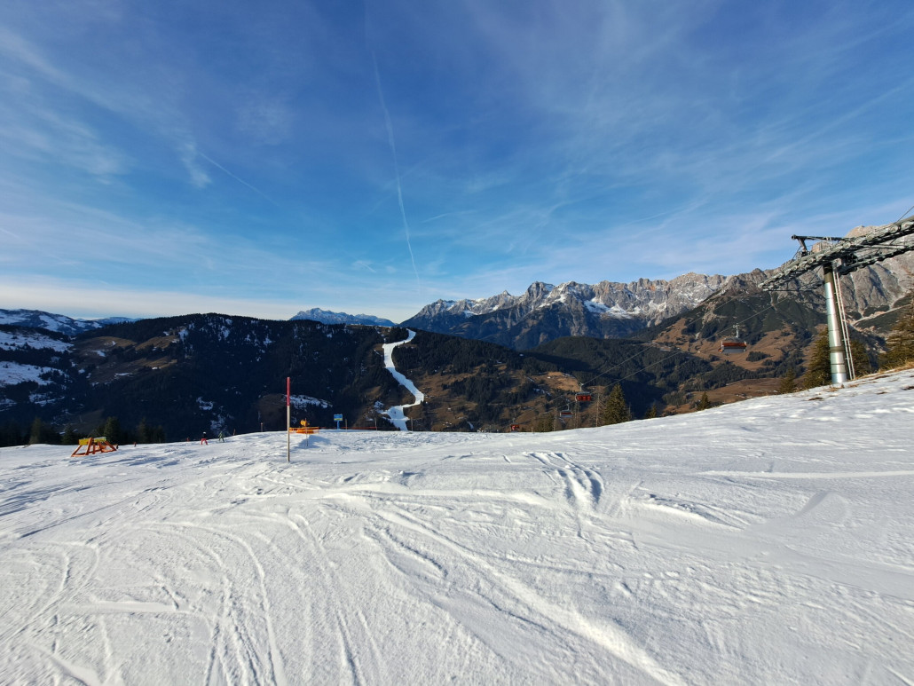 Blick von der Bürglalm Richtung Gabühel um 14:40