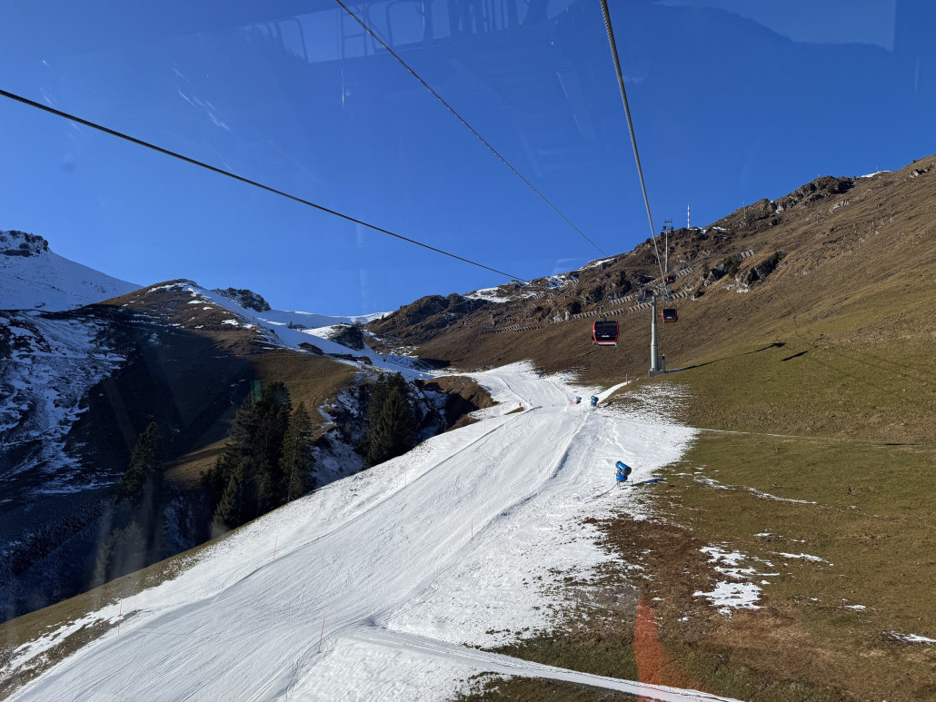 Weiter unten war’s schon recht glatt