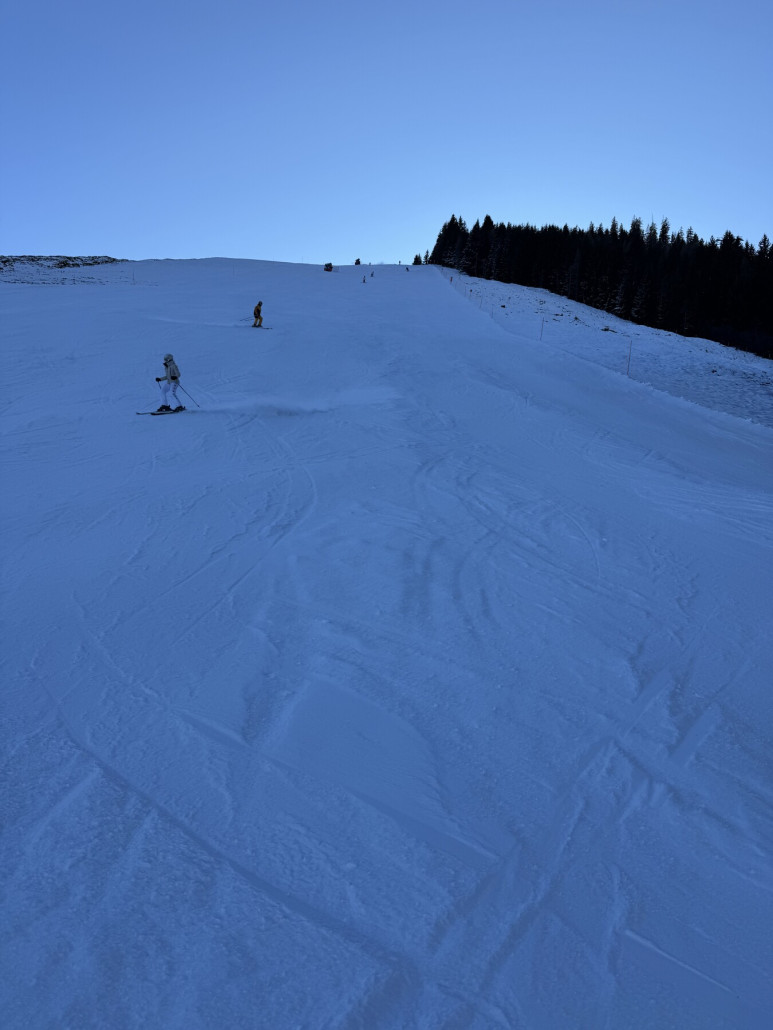 Um 13:30 Uhr auf der 62 bzw. Bärenbad 1, die war tatsächlich gut, weil hart und griffig