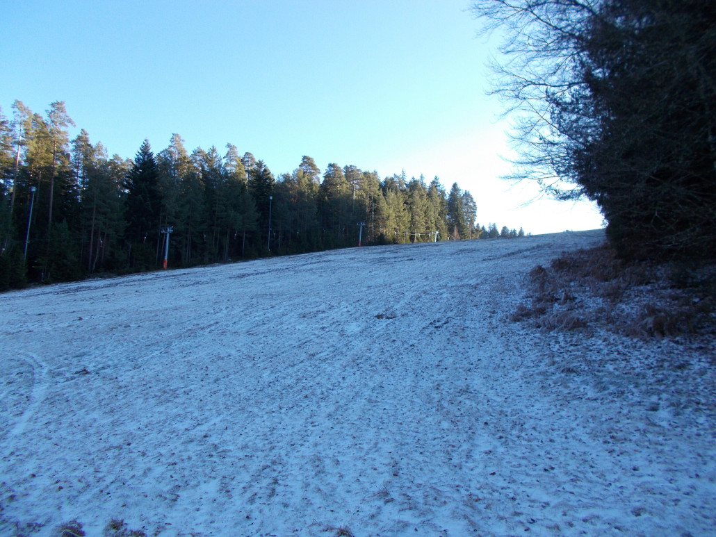 Schöner breiter Hang.