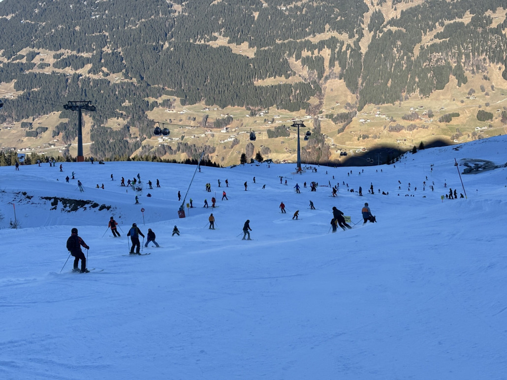 Aber was auf den Pisten am Seebliga heute los war - Wahnsinn.