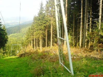 die gerodete FLäche links neben dem Panoramalift!