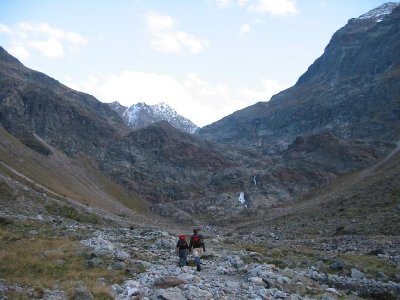 Wir nähern uns der unteren Steilstufe