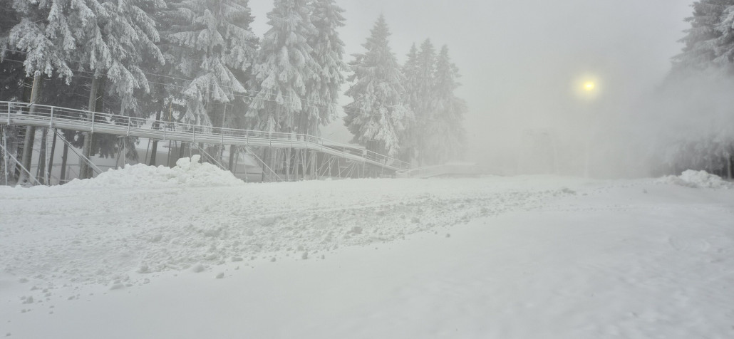 Ganz oben wurde auch noch fleißig produziert.