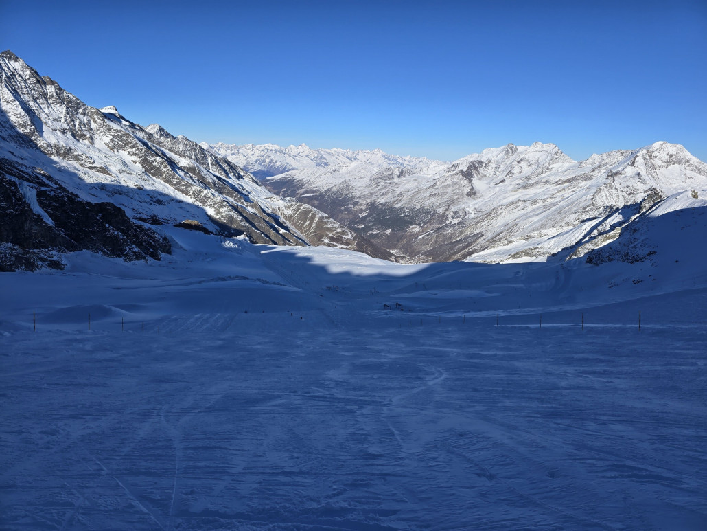 Piste an den SL Allalin 2+3 (27.12.)