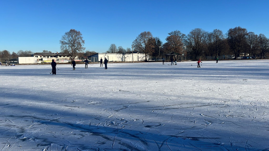 Blick Richtung Stadion