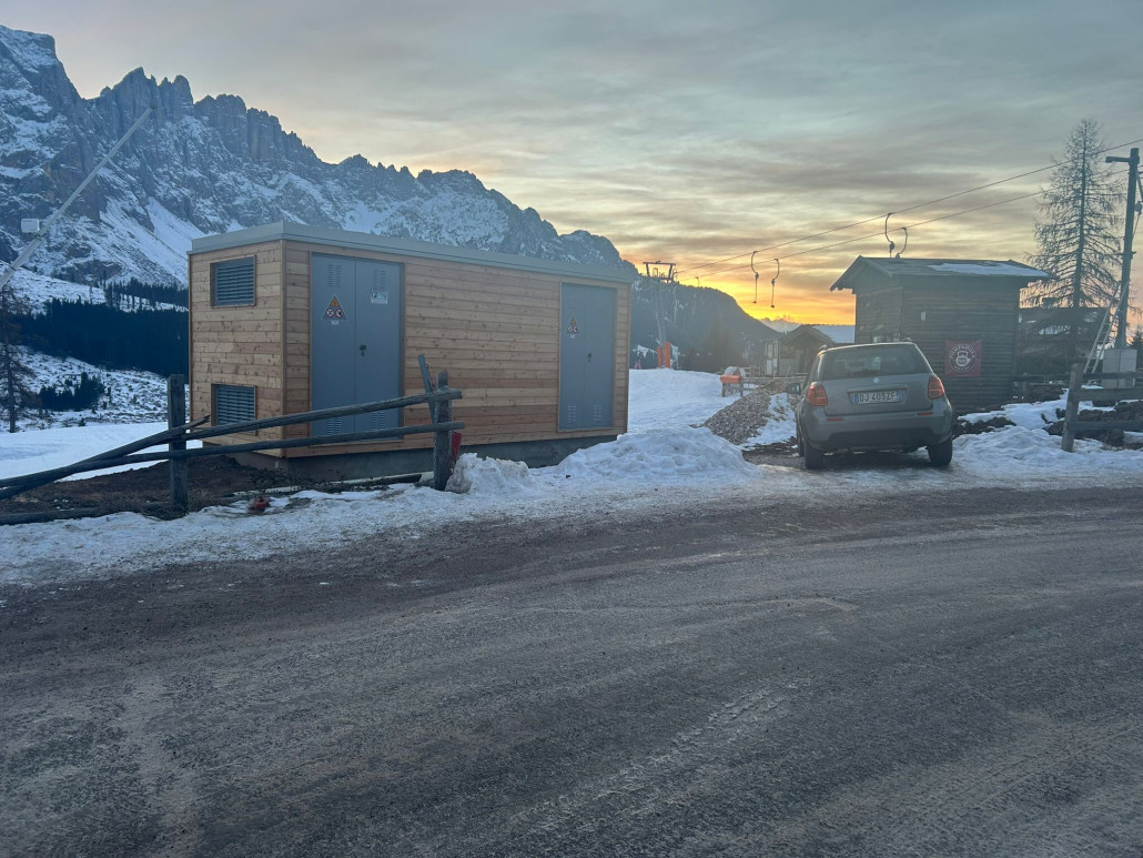 Neues Trafohäuschen an der Golf Bergstation