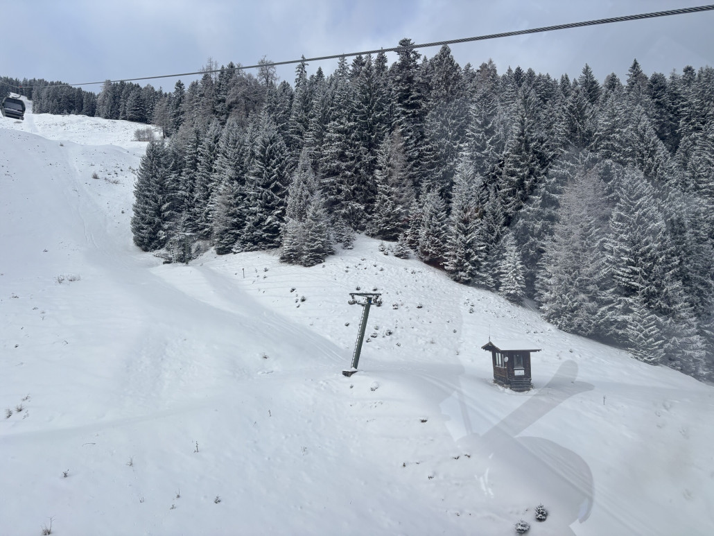 Und der derzeit abgebaute Anfängerlift