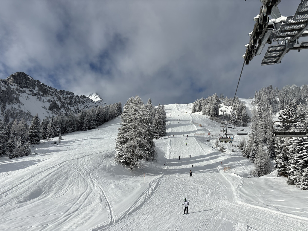 Auf den Pisten ging’s auch - trotz wenig Varianten immer genug Platz