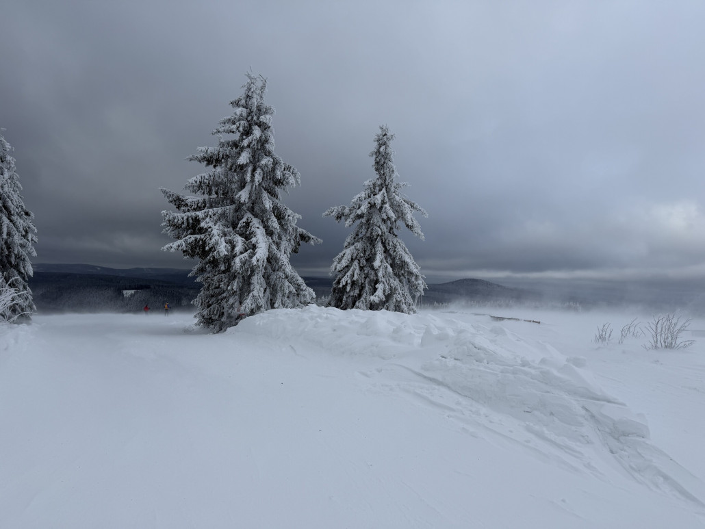 Wind war zum Glück nur am Berg ein Thema, und auch eher böig