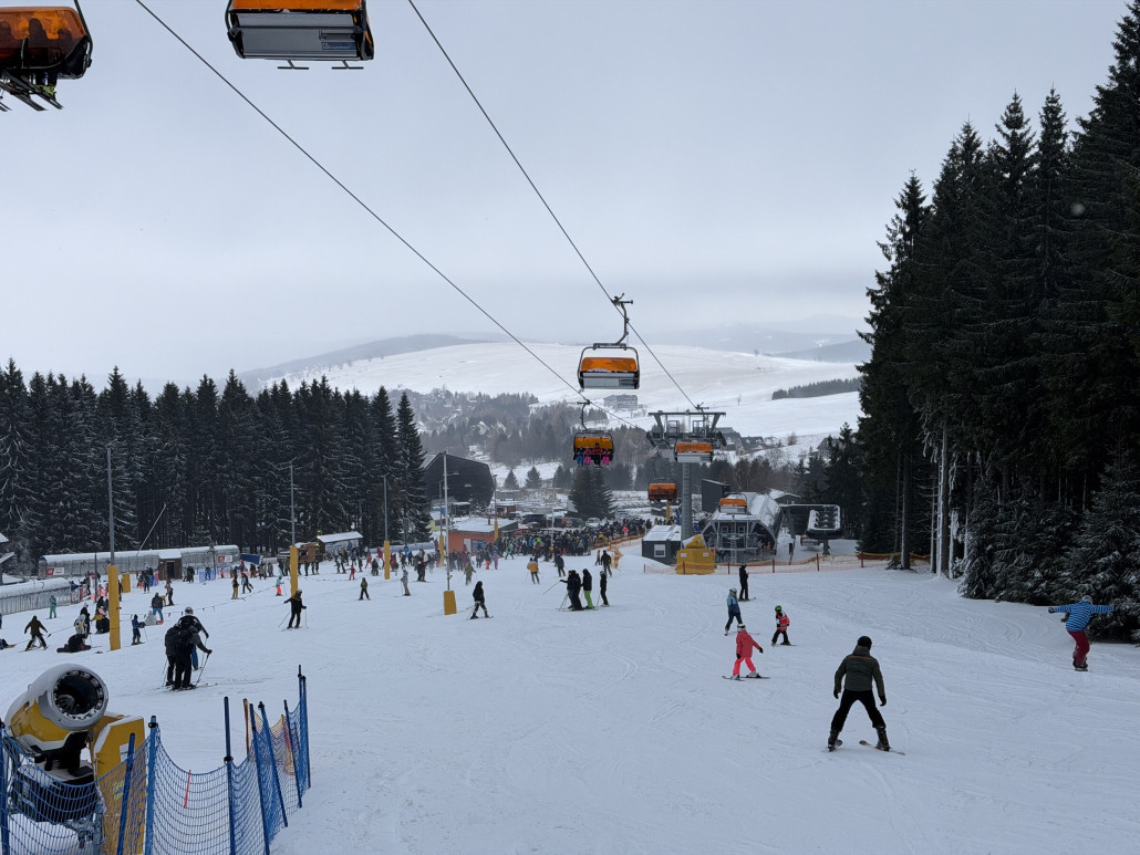 Anstehbereich an der 4KSB Damska, leider typisch und darum haben wir uns nur 2x hier angestellt