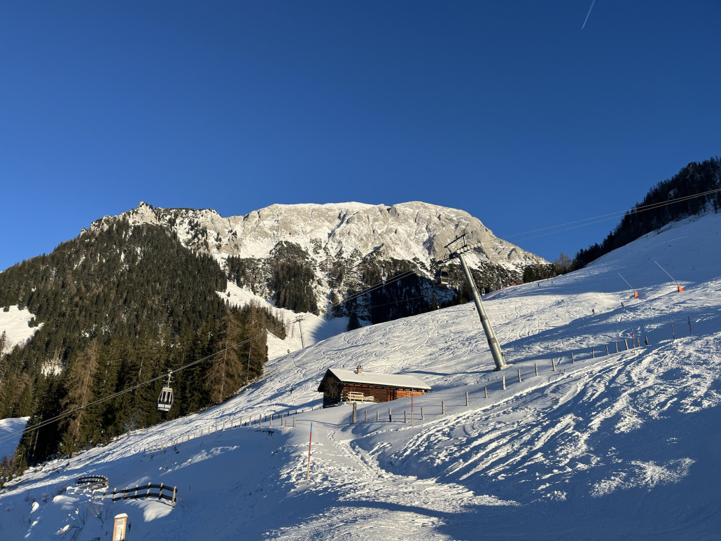 Bin dann am Schluss noch bis zur Mittelstation gerodelt