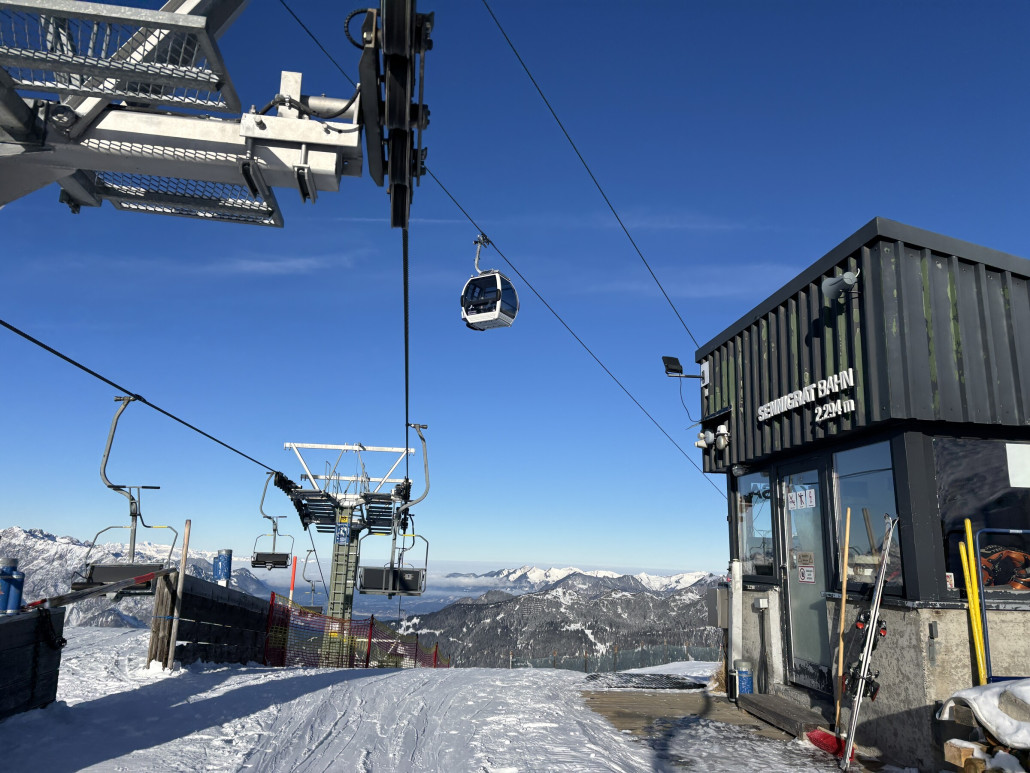 Und schwups - schon oben