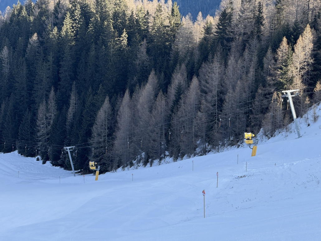 Der Lift war meistens immer leer. Die meisten Skifahrer, die ich gezählt habe, waren 8 Stück inkl. mir