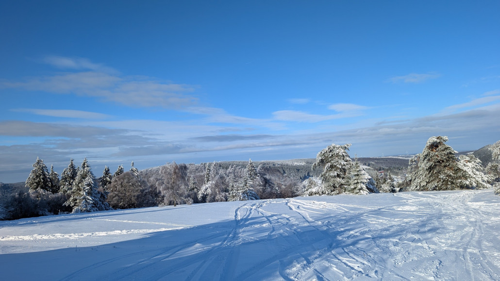Abseits schön pulverig