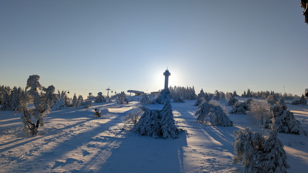 Sonnenaufgang hinterm Wahrzeichen