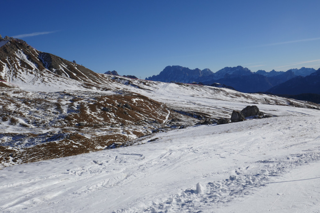 Blick Richtung 4KSB Gigante und oben die neue Cima Uomo 4SB.