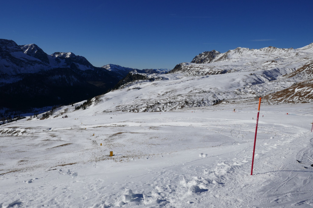 Piste zwischen der 4KSB Gigante und der 4KSB Costabella gegenüber, wo ich gestartet bin.