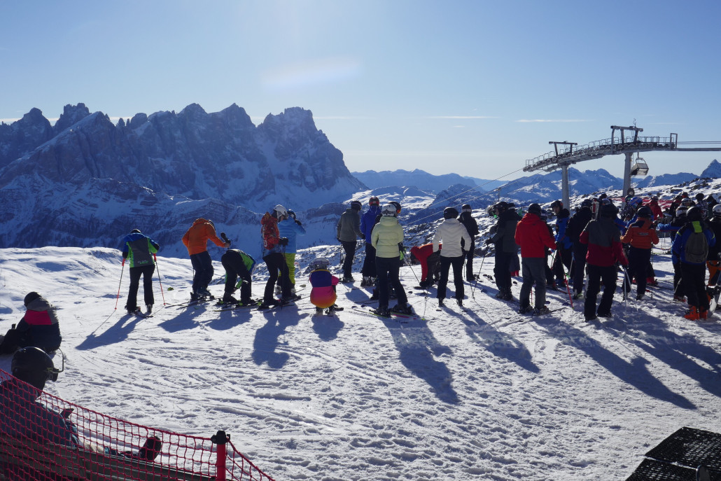Blick nach Süden am Col Margherita.