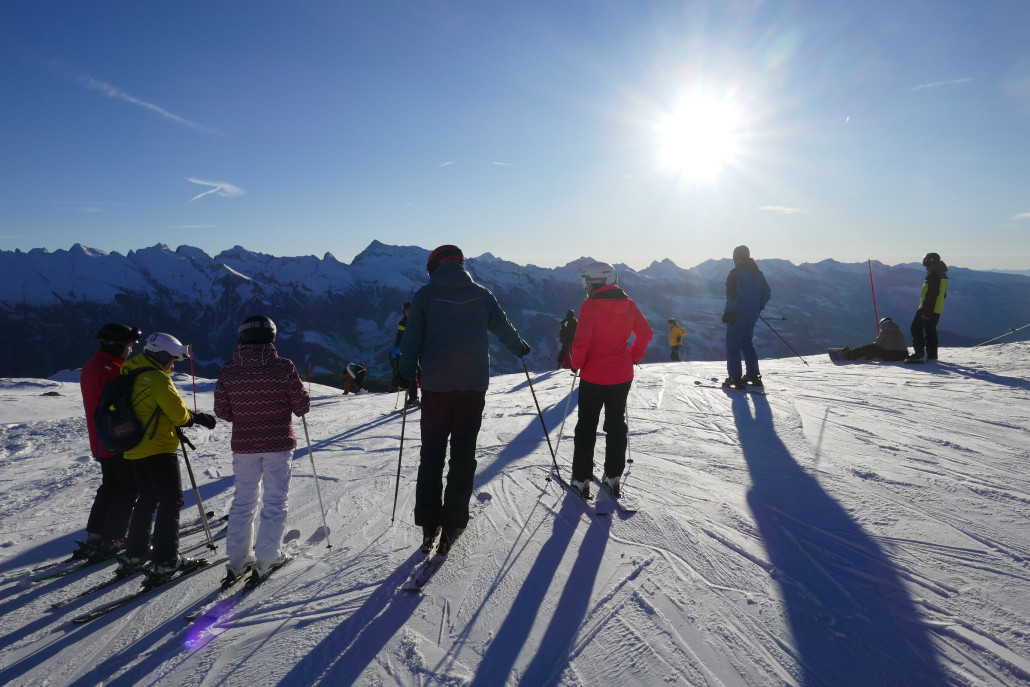 Oben an der Bergstation.