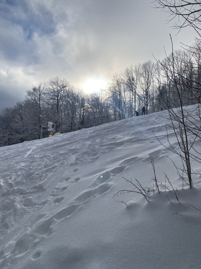Da kämpft sie am Sonnenlift