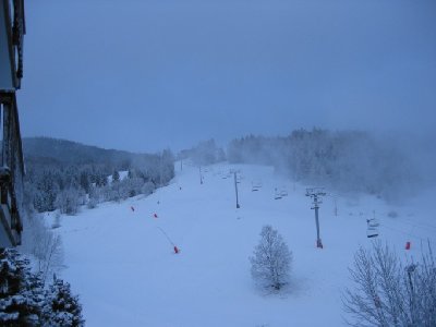 Plötzlich ist auch Montchavin wieder winterlich weiß