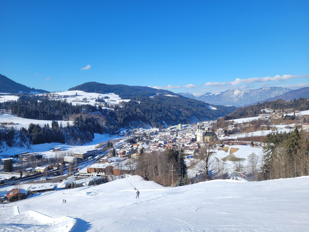 Die Talabfahrt auch sehr gut.