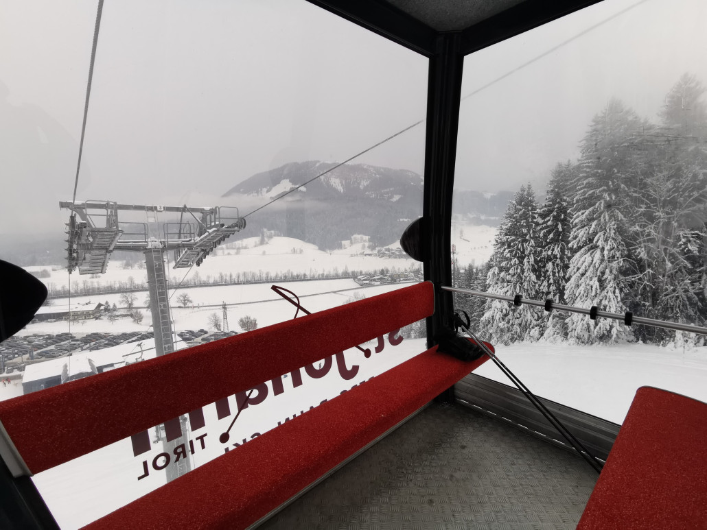 4. Und schon allein in der Gondel. Gibts das. An einem Samstag?