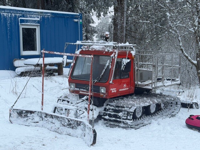 Die Pistenraupe hat gut gearbeitet.