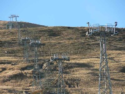 Trasse in der Totalen.