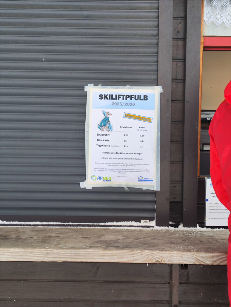 Bei Skiresort.de gibt es ein Bild, da hat die 10er Karte noch 4€ gekostet, aber die freundlichen Mitarbeiter haben mich auch zweimal so hochgelassen