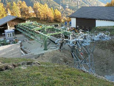 Talstation mit Stütze 1.1 und 1.2