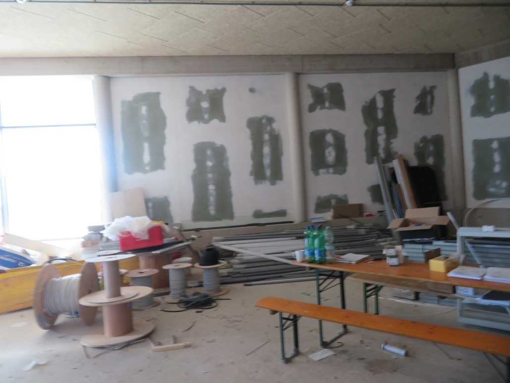 Im Untergeschoss ist noch Baustelle