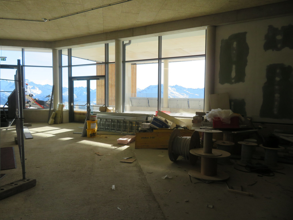 Im Untergeschoss ist noch Baustelle