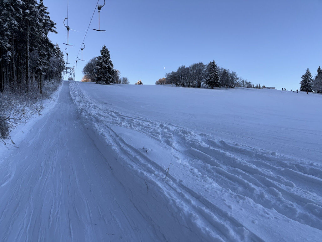 Blicklift frühs noch schön leer