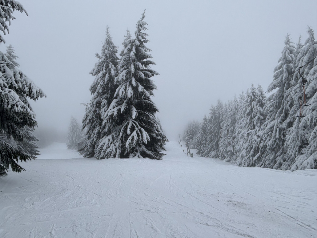 Leider nicht so schönes Wetter heute, dafür freie Fahrt