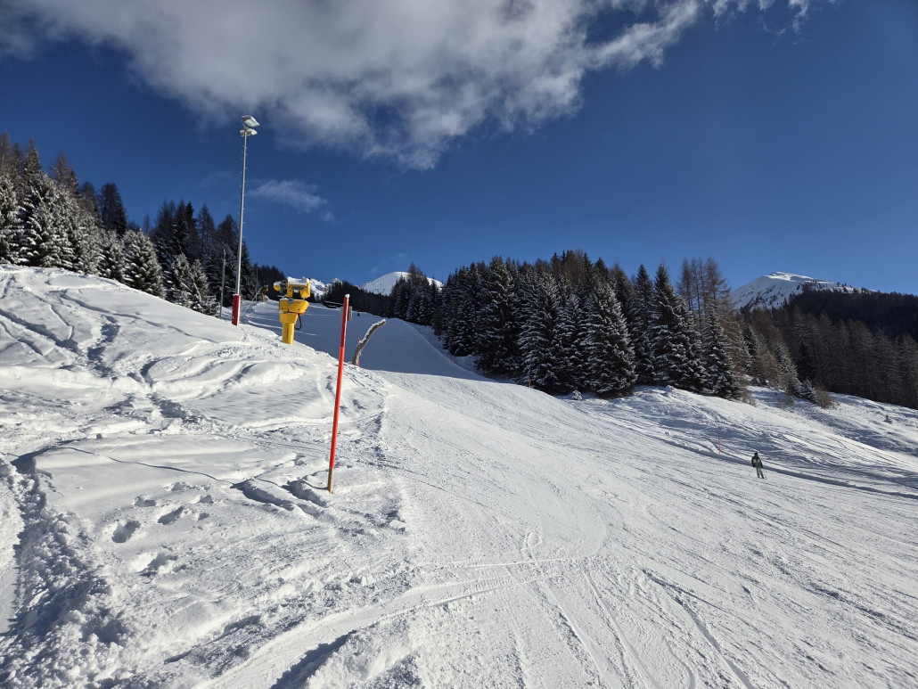 Die Spina-Talabfahrt war ein regelrechter Genuss.