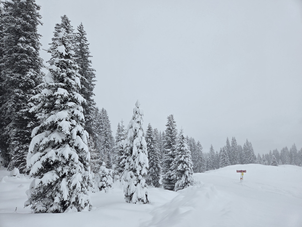 Verzweigung von 21 und 23. Letztere war am Samstag noch nicht offiziell geöffnet, aber problemlos machbar.